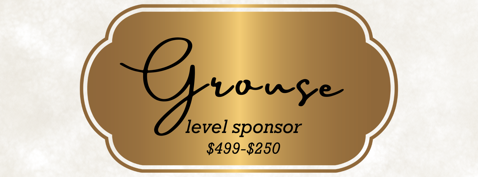 Grouse Level Sponsorship image